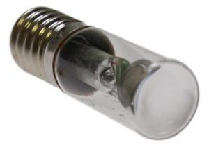 Glimmlampe Fassung E14 380 Volt klar